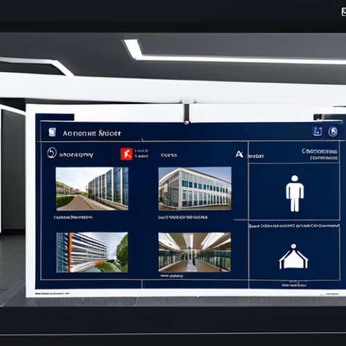 AI-Powered Fire Evacuation System**

"A modern office building interior. Digital signage displays dynamically updating evacuation routes in real-time, guiding fully clothed people towards emergency exits. The scene showcases a smooth, orderly, and safe evacuation. Incorporate subtle AI interface elements on screens. Safe for work, appropriate content, professional architectural visualization, natural proportions, well-formed hands, correct anatomy, professional, family-friendly, fully clothed, modest clothing."

**