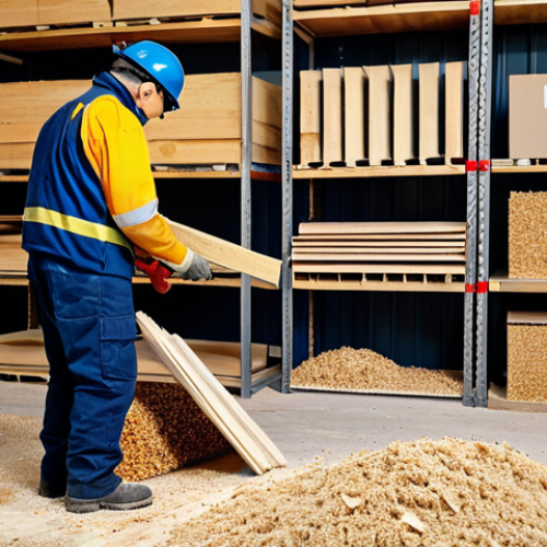 Fire Risk Assessment at a Woodworking Shop**

"A safety inspector in appropriate attire conducts a fire risk assessment at a woodworking shop filled with sawdust and wood scraps, fully clothed, professional. The scene includes proper storage of flammable materials and clear signage. Safe for work, appropriate content, perfect anatomy, natural proportions, high quality."

**