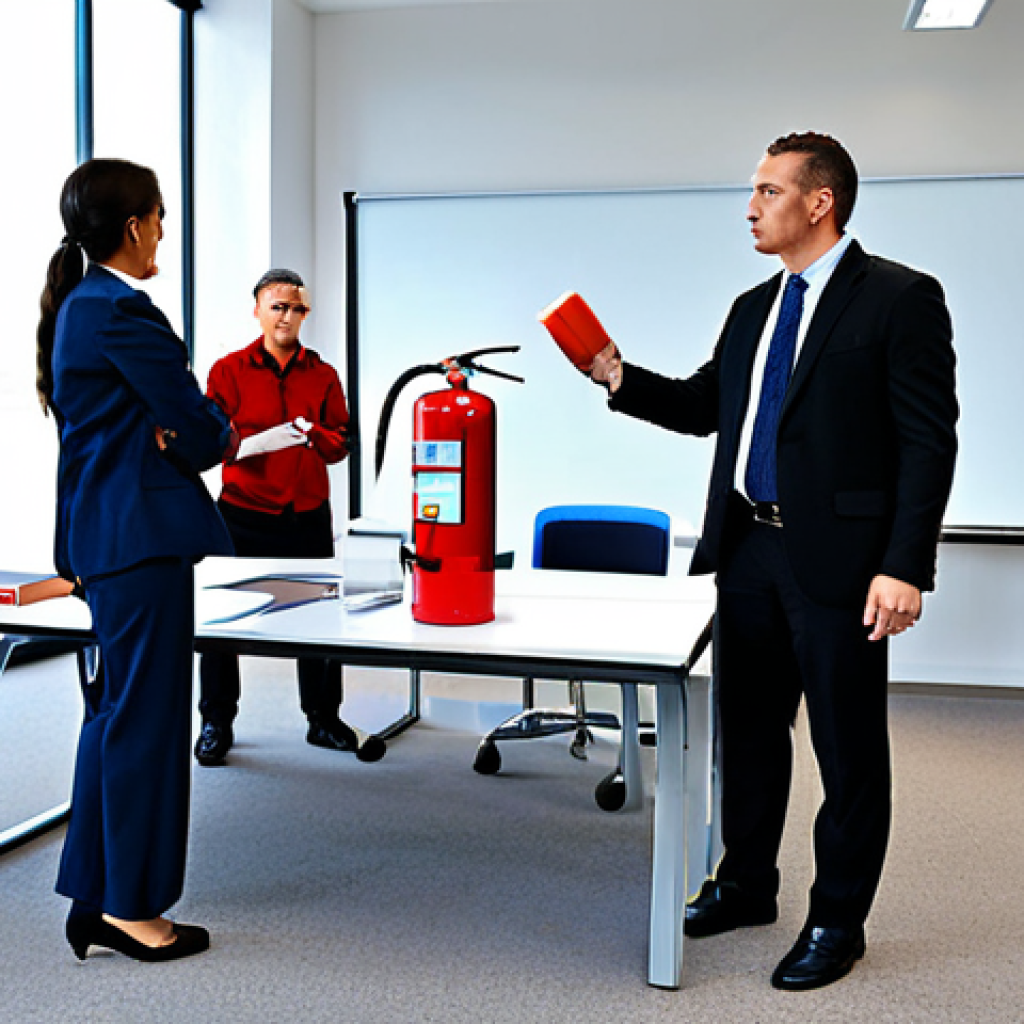 화재안전관리기술자 취업 박람회 정보 - Fire Safety Training Session**
"A diverse group of professionals participates in a fire safety trai...