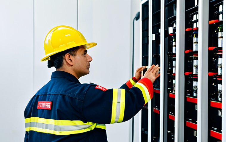 화재안전관리기술자 자격증 해외 취업 사례 - **
"A responsible fire safety technician, fully clothed in a professional uniform (uniforme de técn...