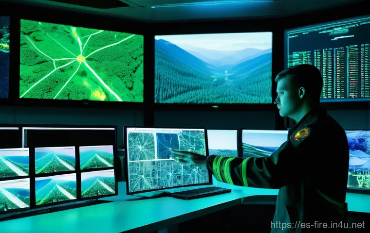 화재안전관리 실무와 관련된 최신 기술 트렌드 - **Prompt:** A cozy, modern living room at dusk, with soft ambient lighting. A diverse family – a mot...