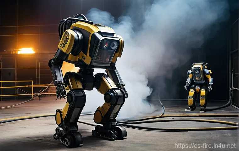 화재안전관리 실무와 관련된 최신 기술 트렌드 - **Prompt:** Inside a futuristic, brightly lit emergency command center. Several professional, divers...