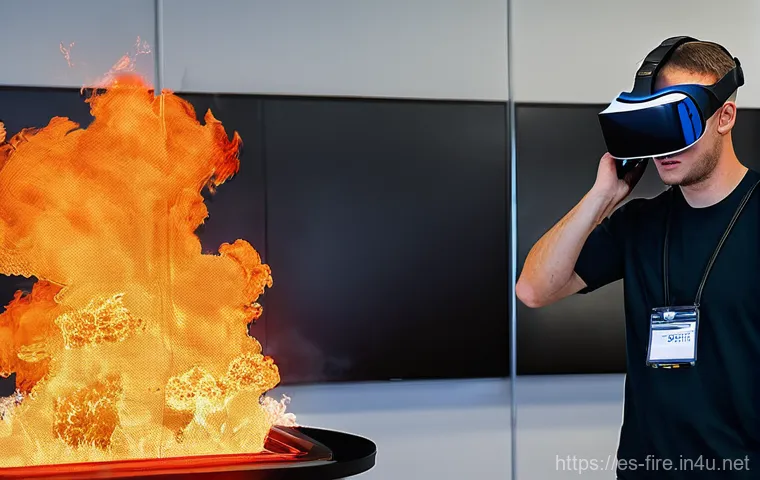 화재안전관리 실무에서의 문제 해결 전략 - **"A high-tech fire safety control center within a sleek, modern commercial building. Large, futuris...