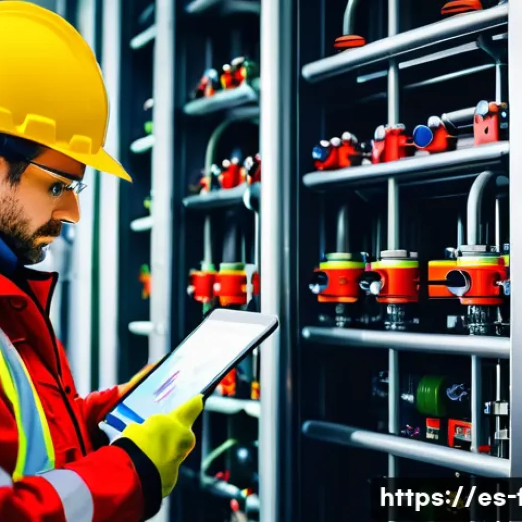 화재안전관리기술자의 자격증 취득 경험담 - **Prompt:** A dedicated fire prevention technician, a man in his late 30s with a focused expression,...